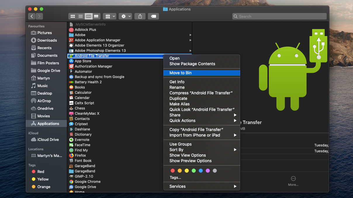 file transfer app for mac and android